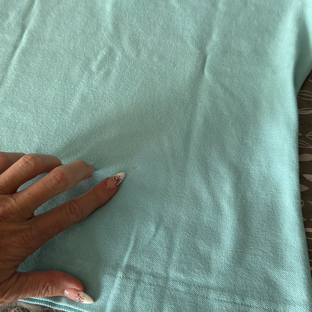 LACOSTE Girl’s Blue Polo Shirt, size Medium - Picture 9 of 10
